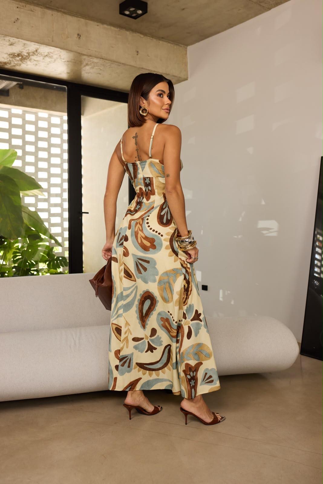 Remanescente - Paisley Pattern Viscose Dress