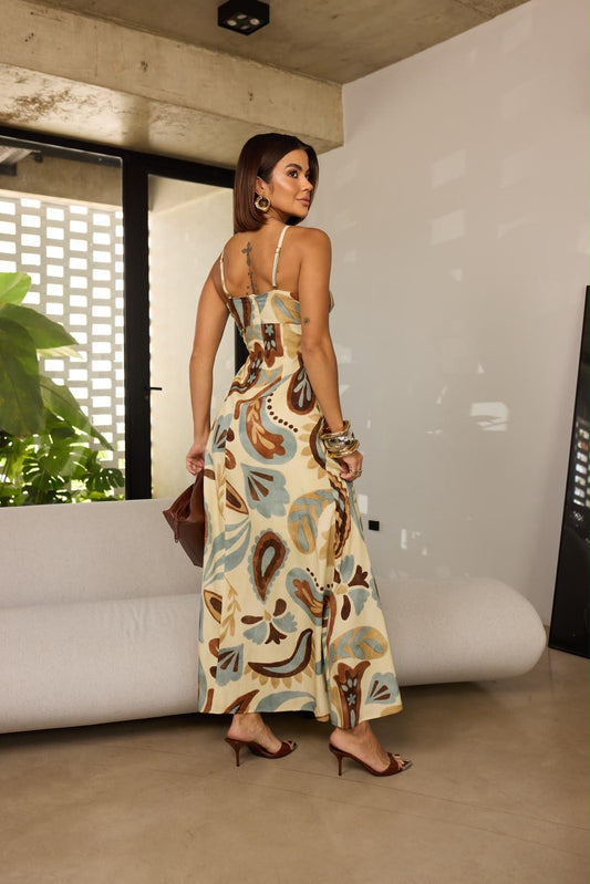 Remanescente - Paisley Pattern Viscose Dress