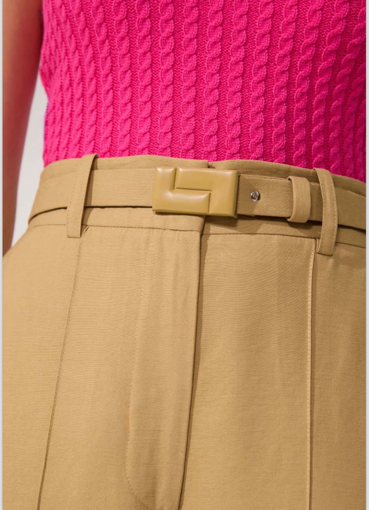 Lore - Wide Leg Pants Thin Belt Essentials