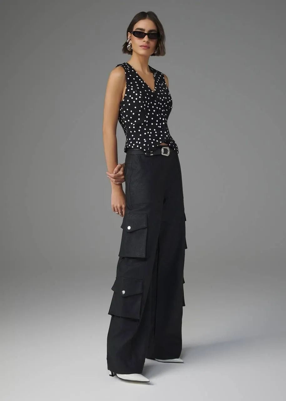 Lore - Leather Maxi Pants w/Pockets