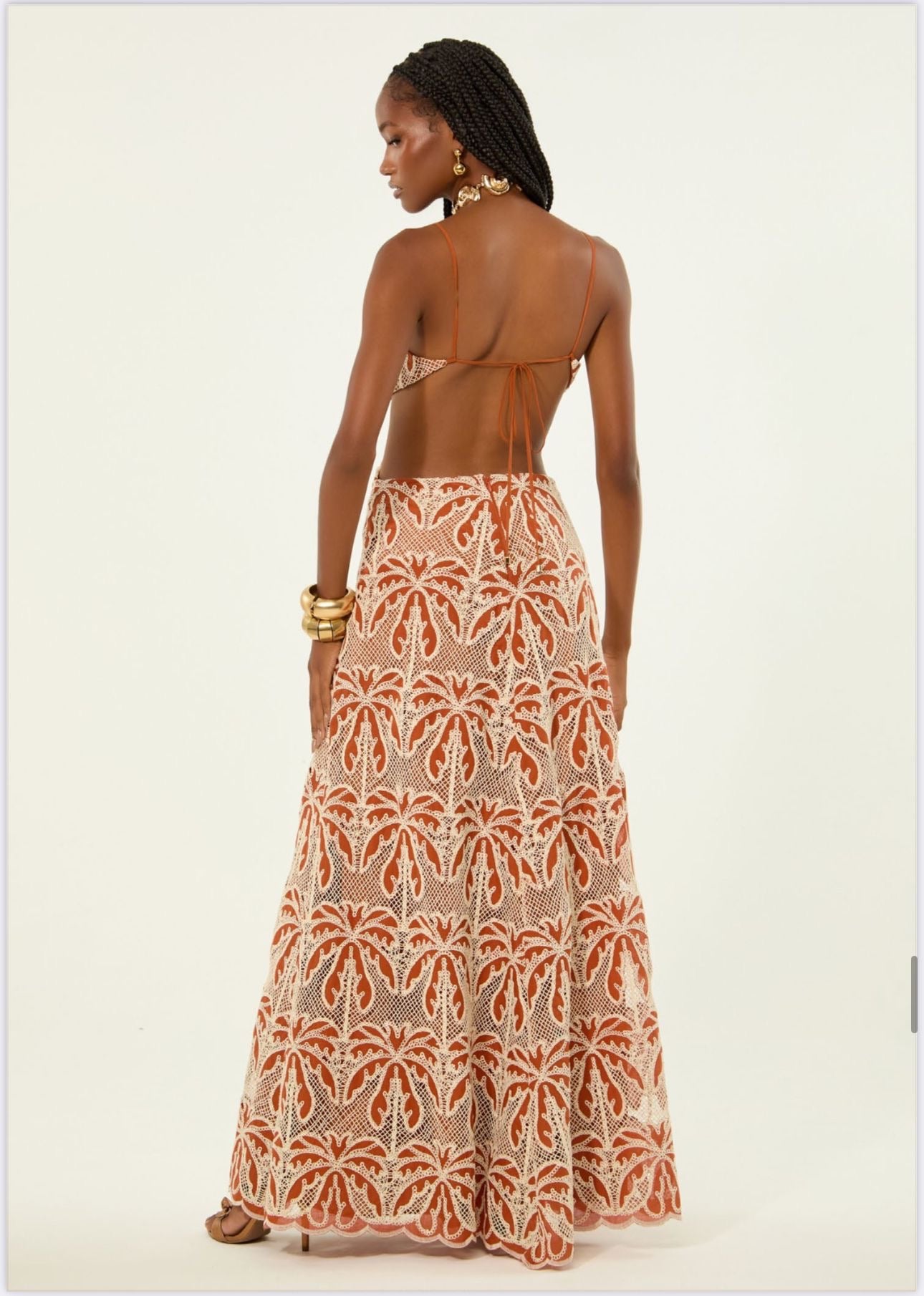 Lore - Laise Trancoso Hollow Waist Long Dress