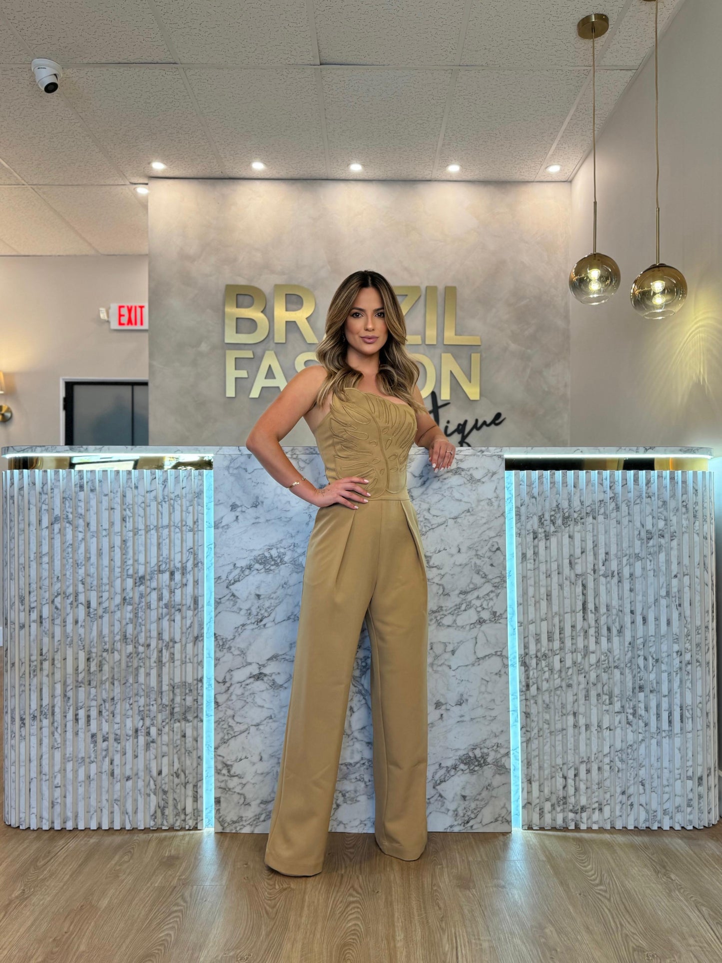 Regina Salomao - Jumpsuit Alexand Beige