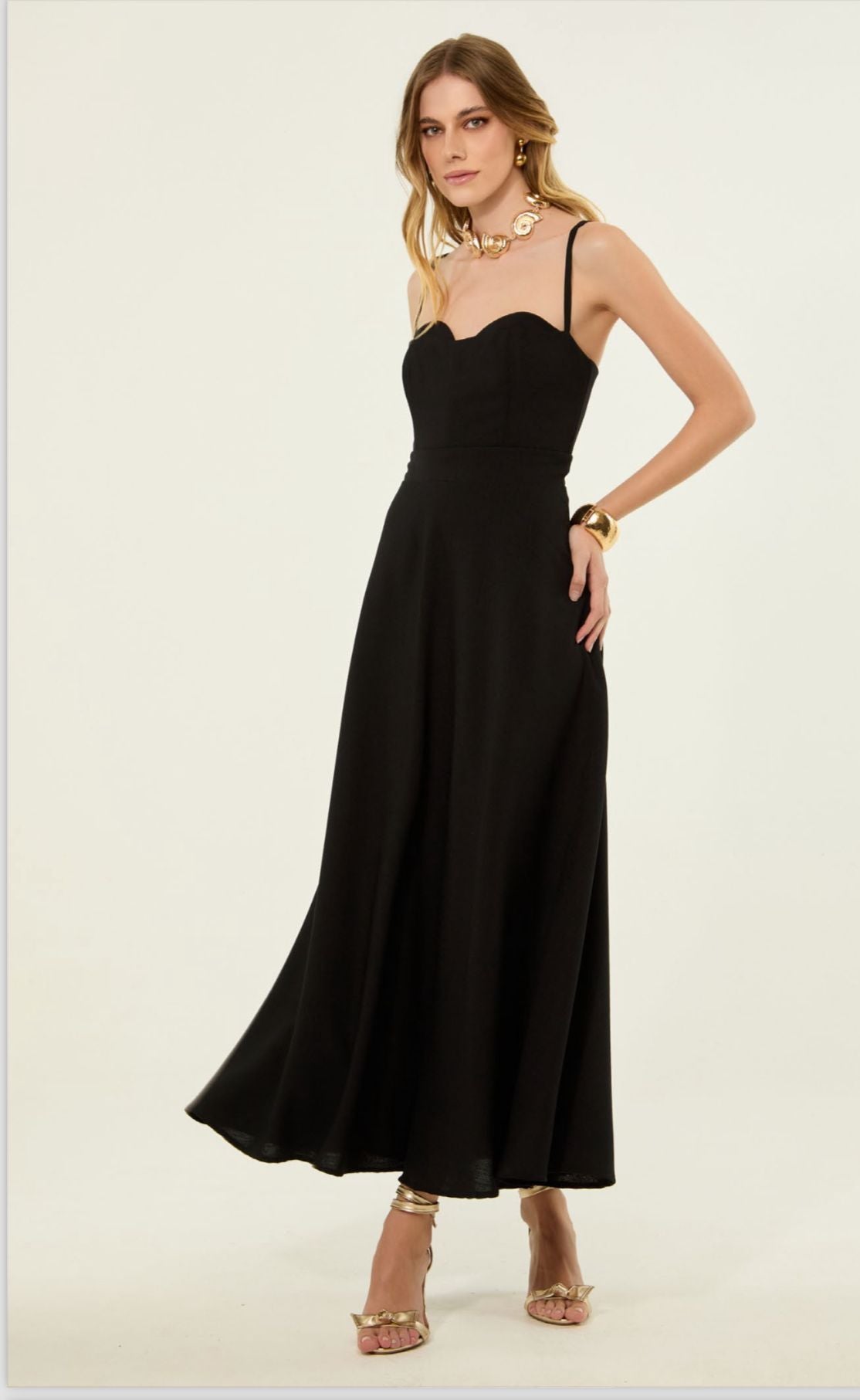 Lore - Linen Look Corset Dress