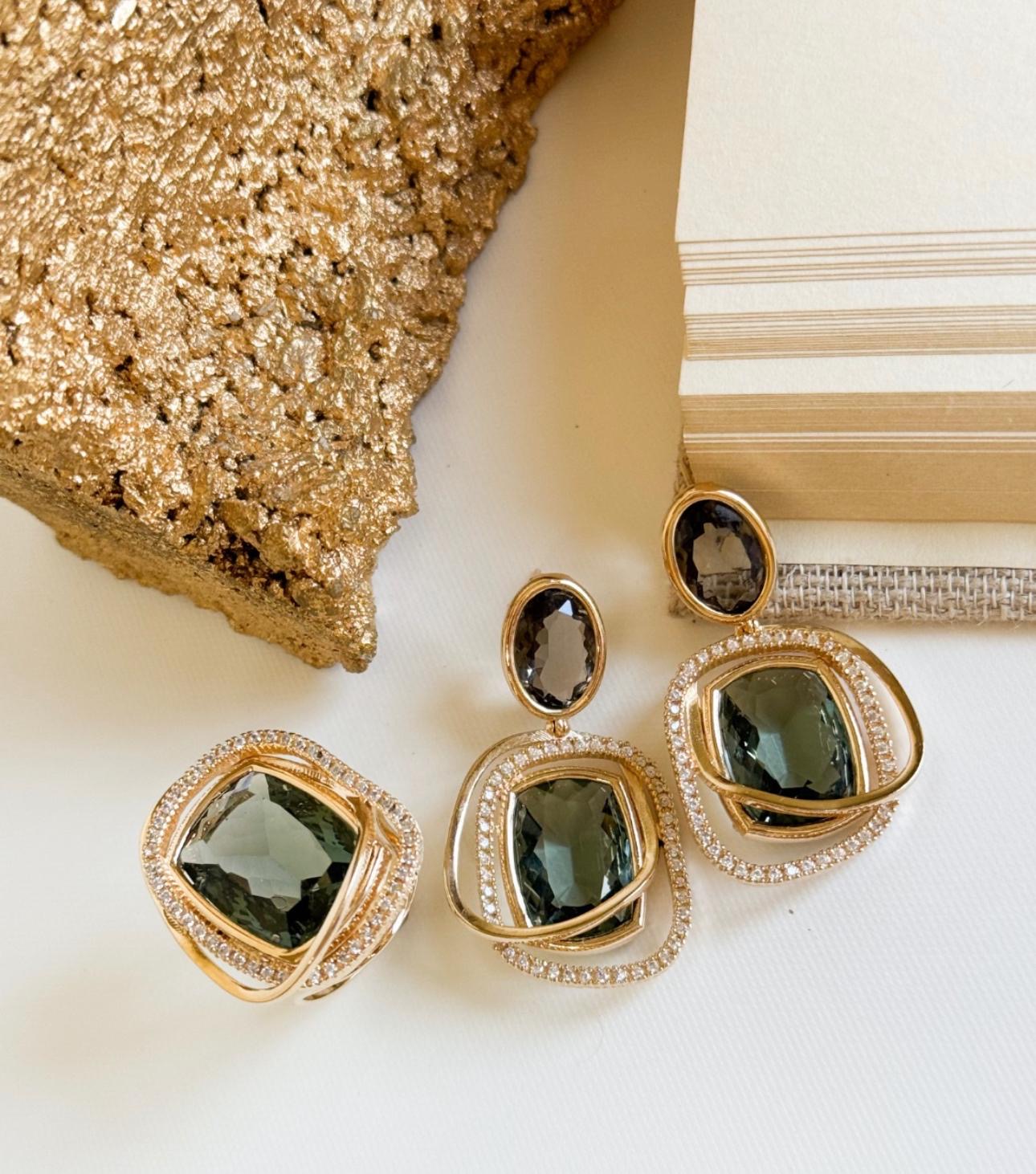 Nuria - Olive Mystique Set