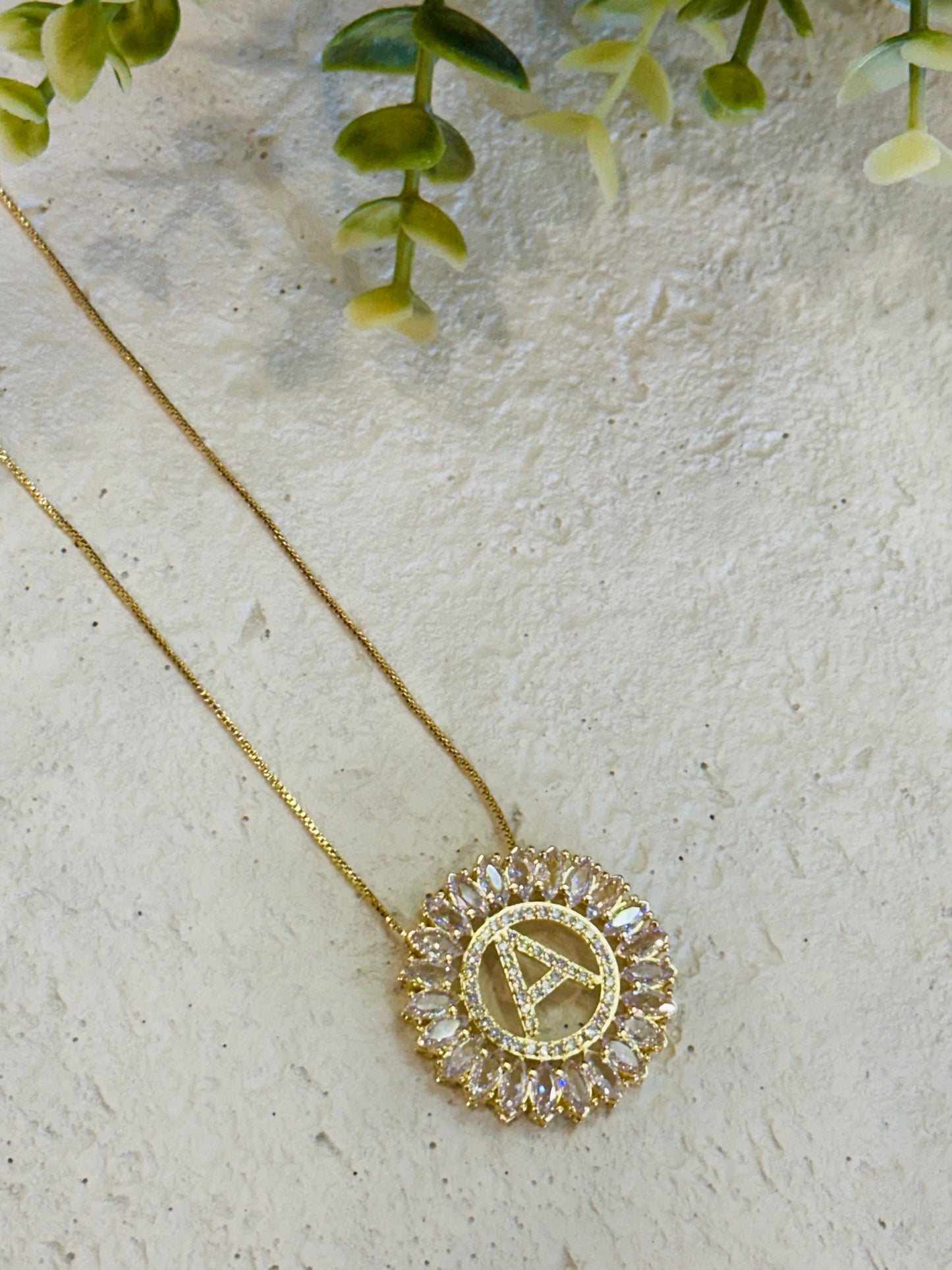 Bfb Jewelry - Mandala Letter Semi-Jewel Necklace