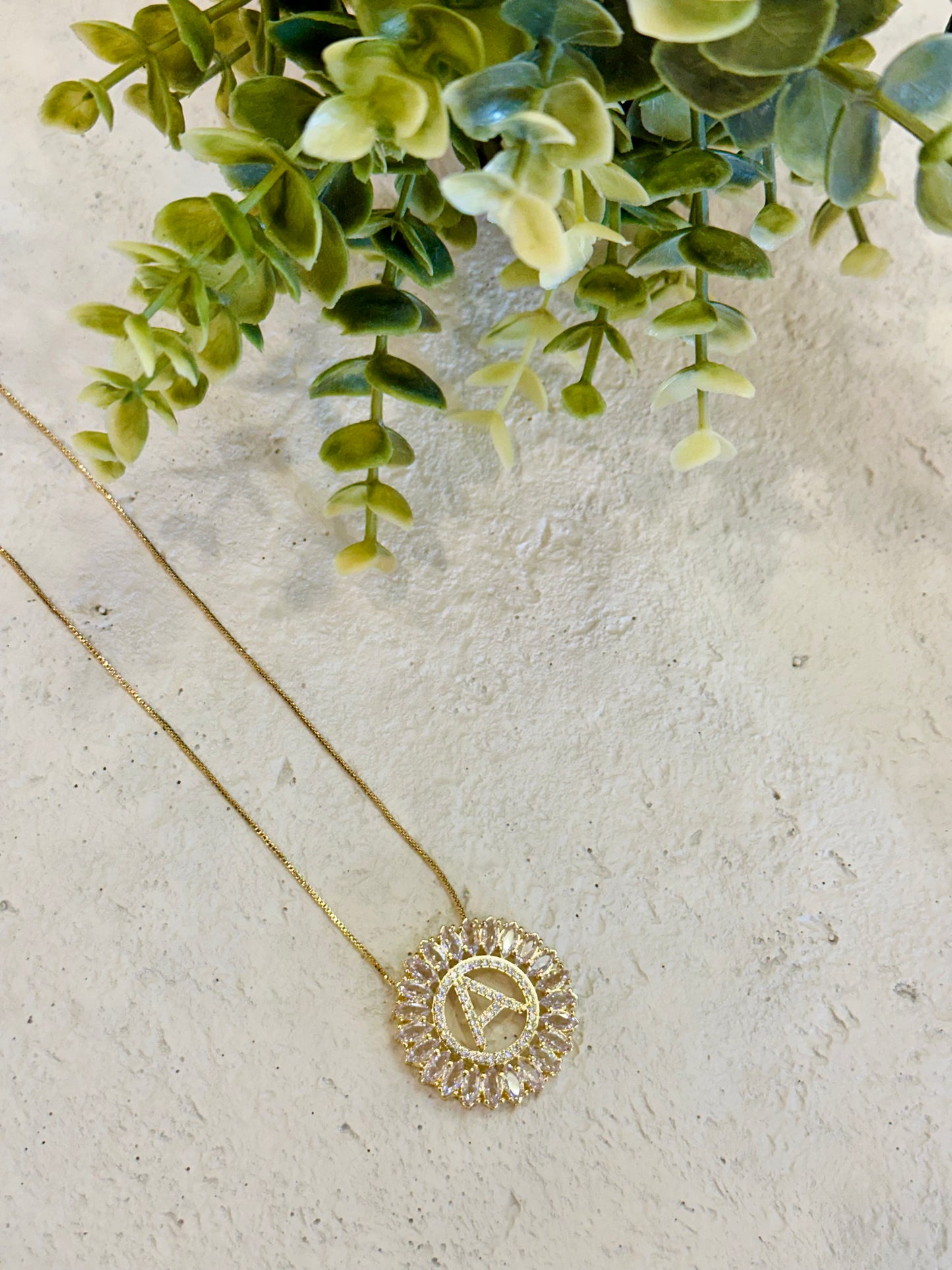 Bfb Jewelry - Mandala Letter Semi-Jewel Necklace