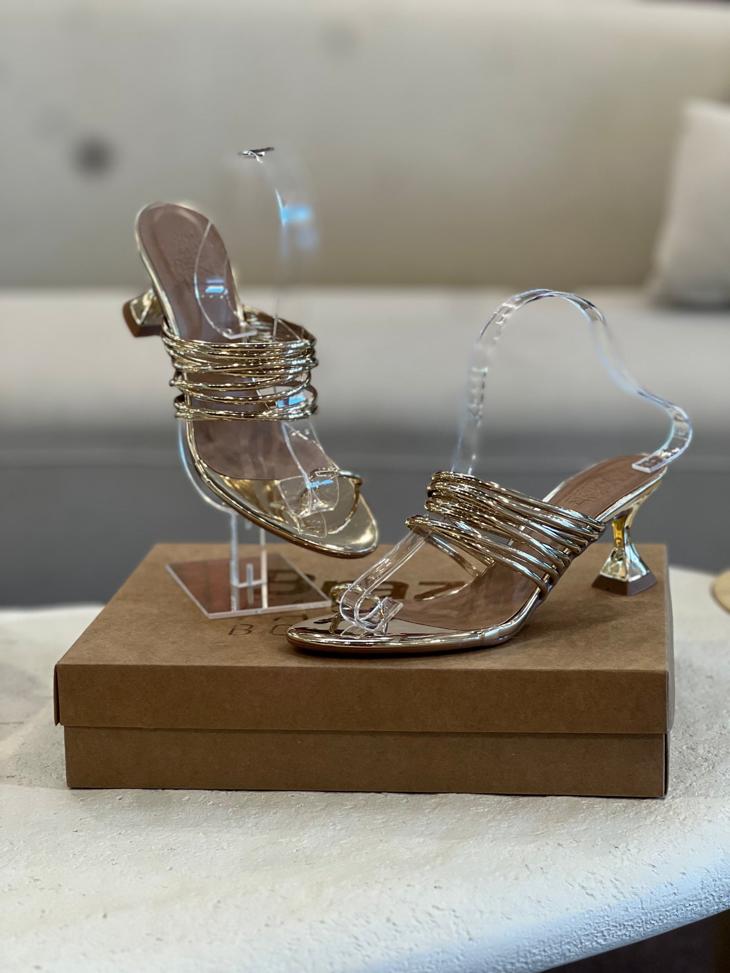 Bfb Shoes - Gold Pamela Heels