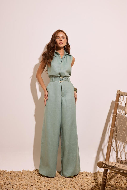 Contra Sensura - Debbie Linen Jumpsuit
