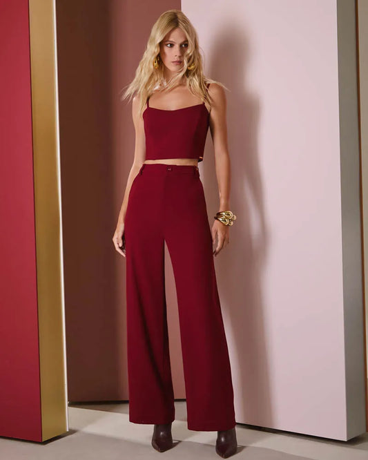 Isa Paes - Cropped Top W/ Pants Set