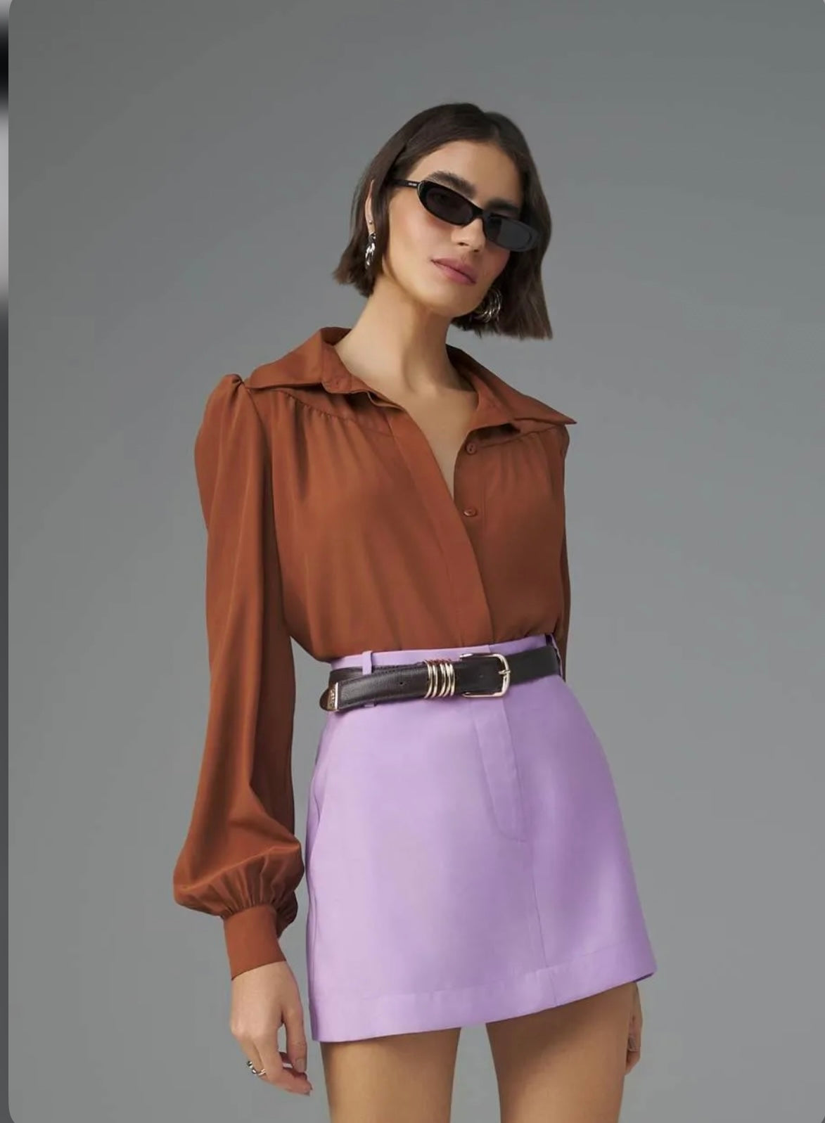 Lore - Long Sleeve Soft Crepe Blouse