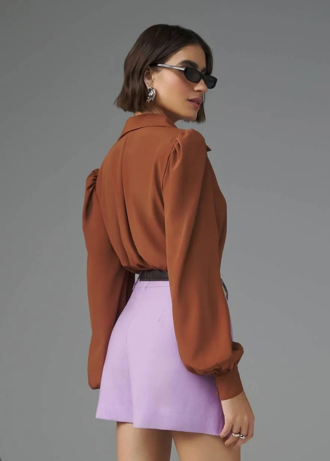 Lore - Long Sleeve Soft Crepe Blouse