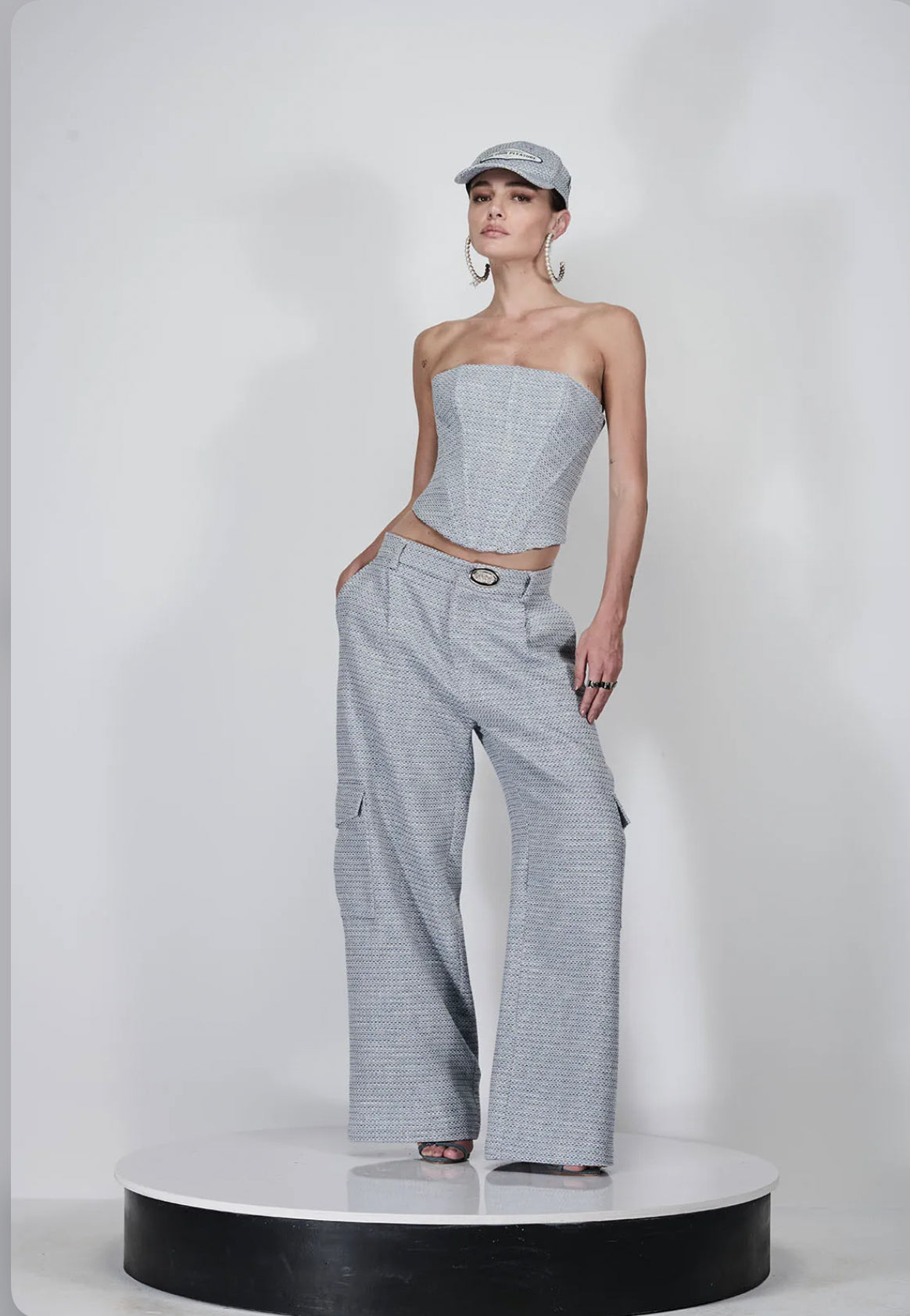 Caos - Tweed Set/ Corset/ Cargo Pants