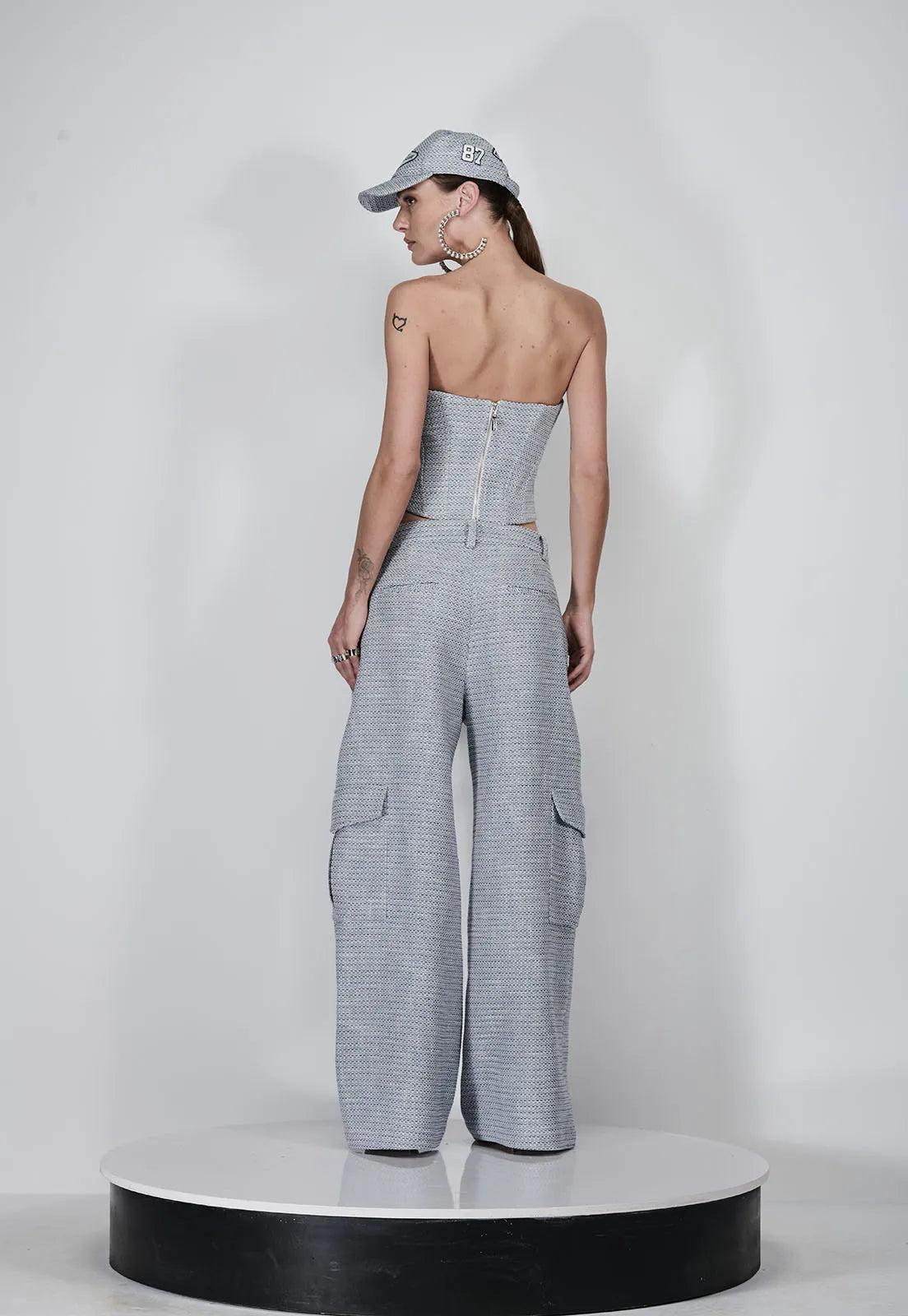 Caos - Tweed Set/ Corset/ Cargo Pants