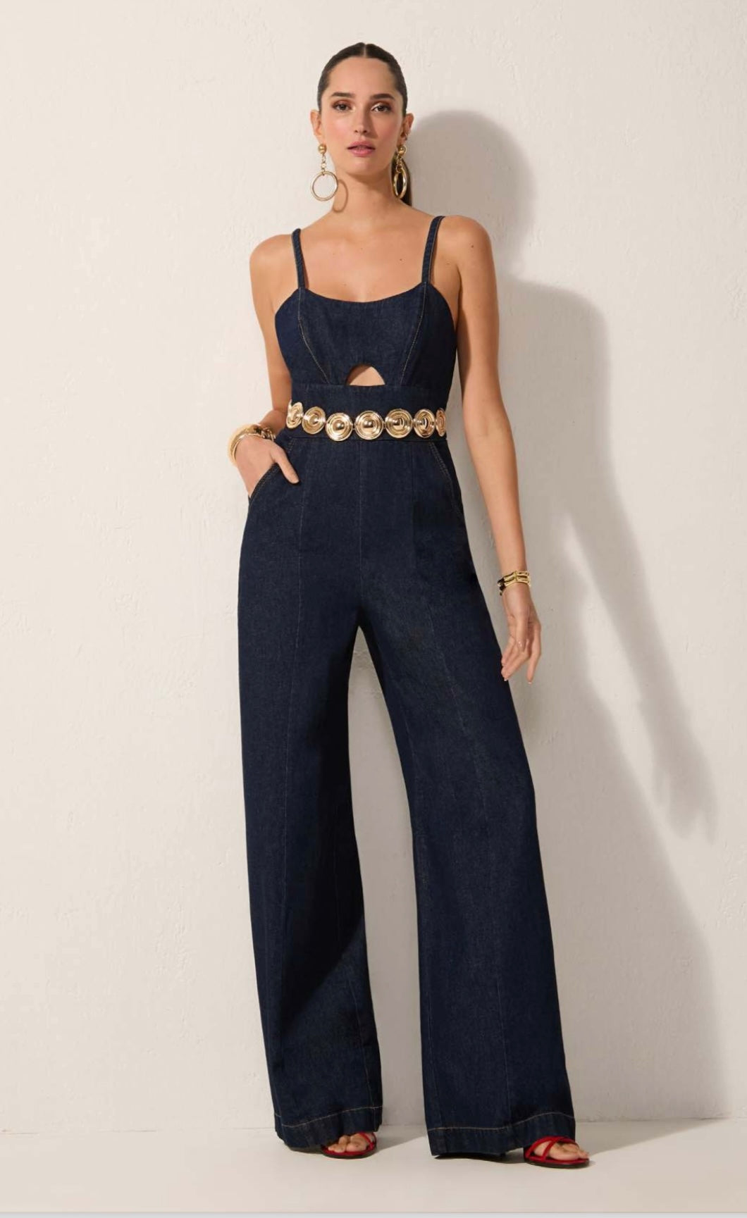 Lore - Jeans Cut-Out Jumpsuit