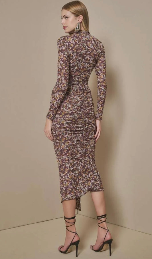 Lore - Magic Flower Print Midi Dress