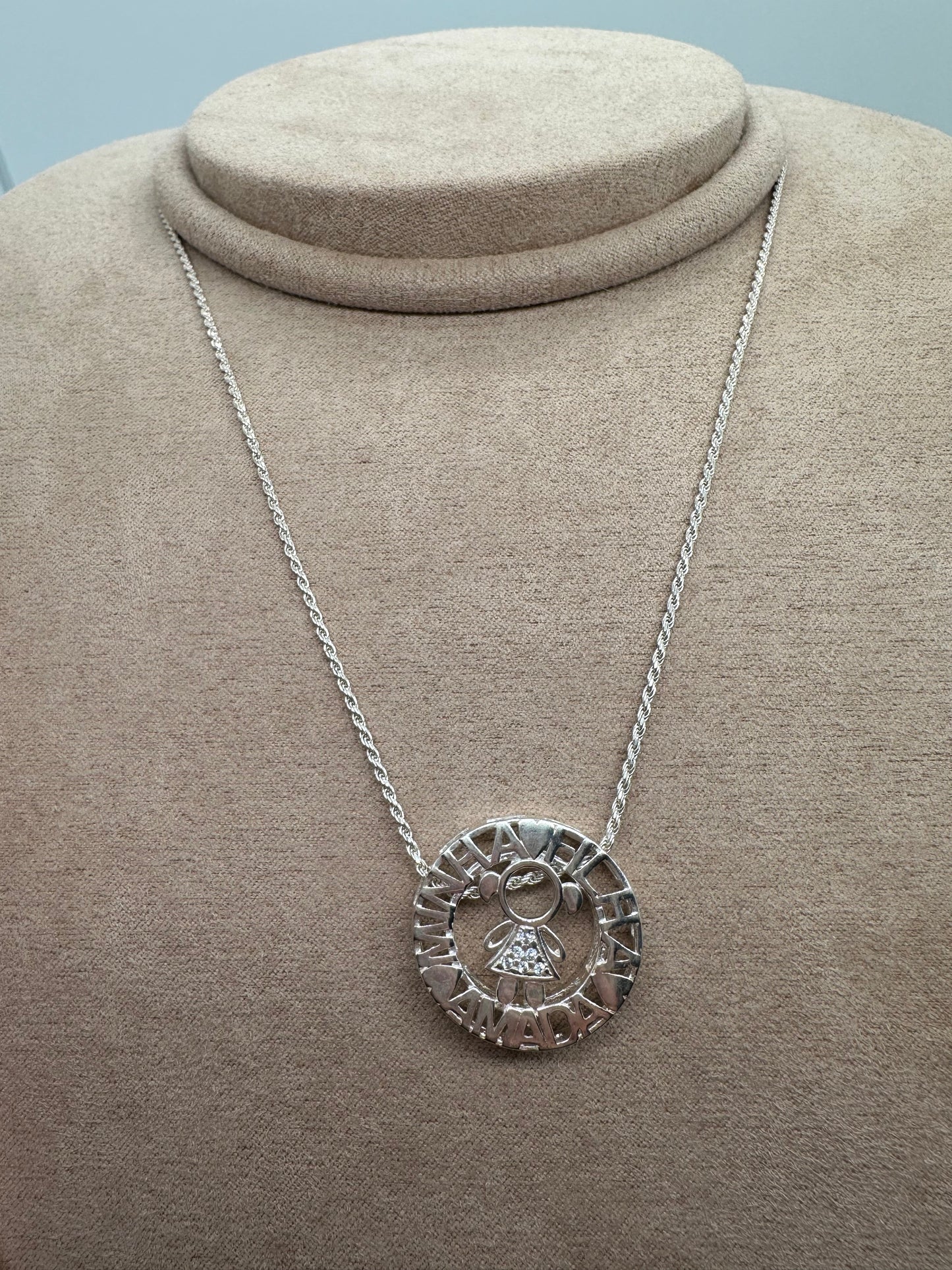 Nuria - I Love My Daughter Necklace in Silver