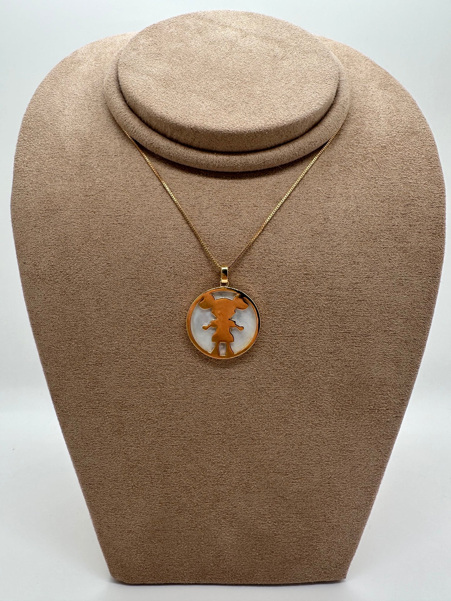 Nuria - Gold Children Couple Necklace