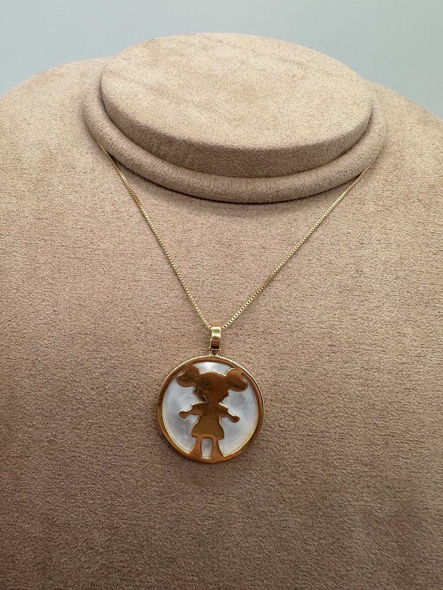Nuria - Gold Children Couple Necklace
