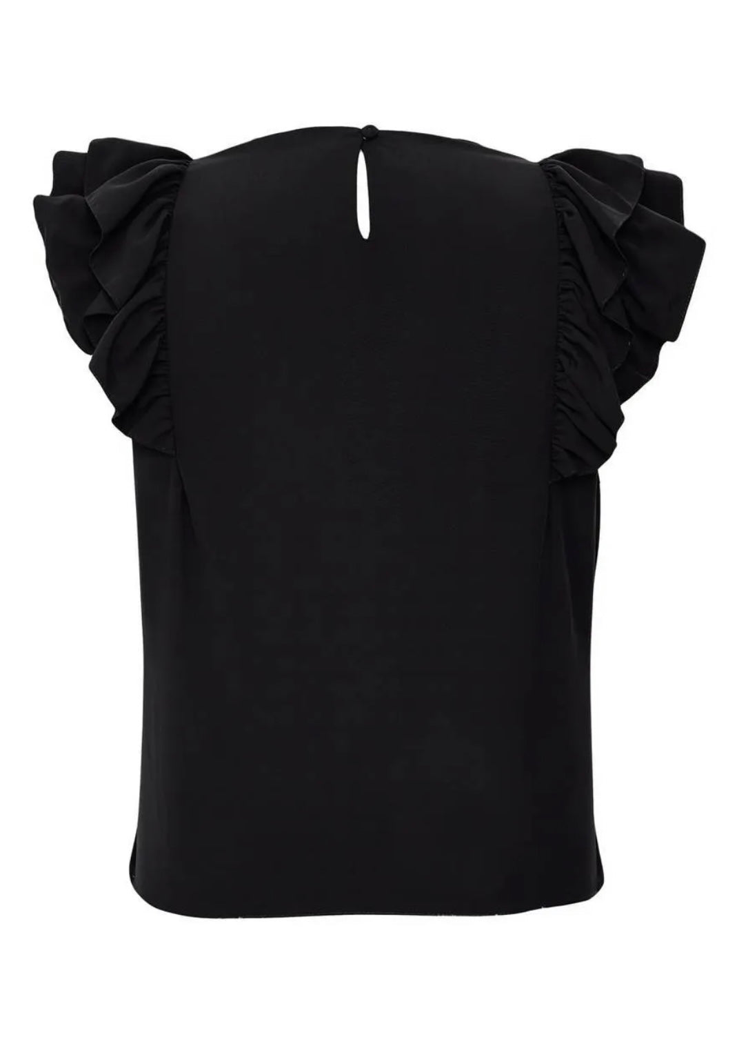 Lore - Double Ruffled Crepe Soft Tank Top