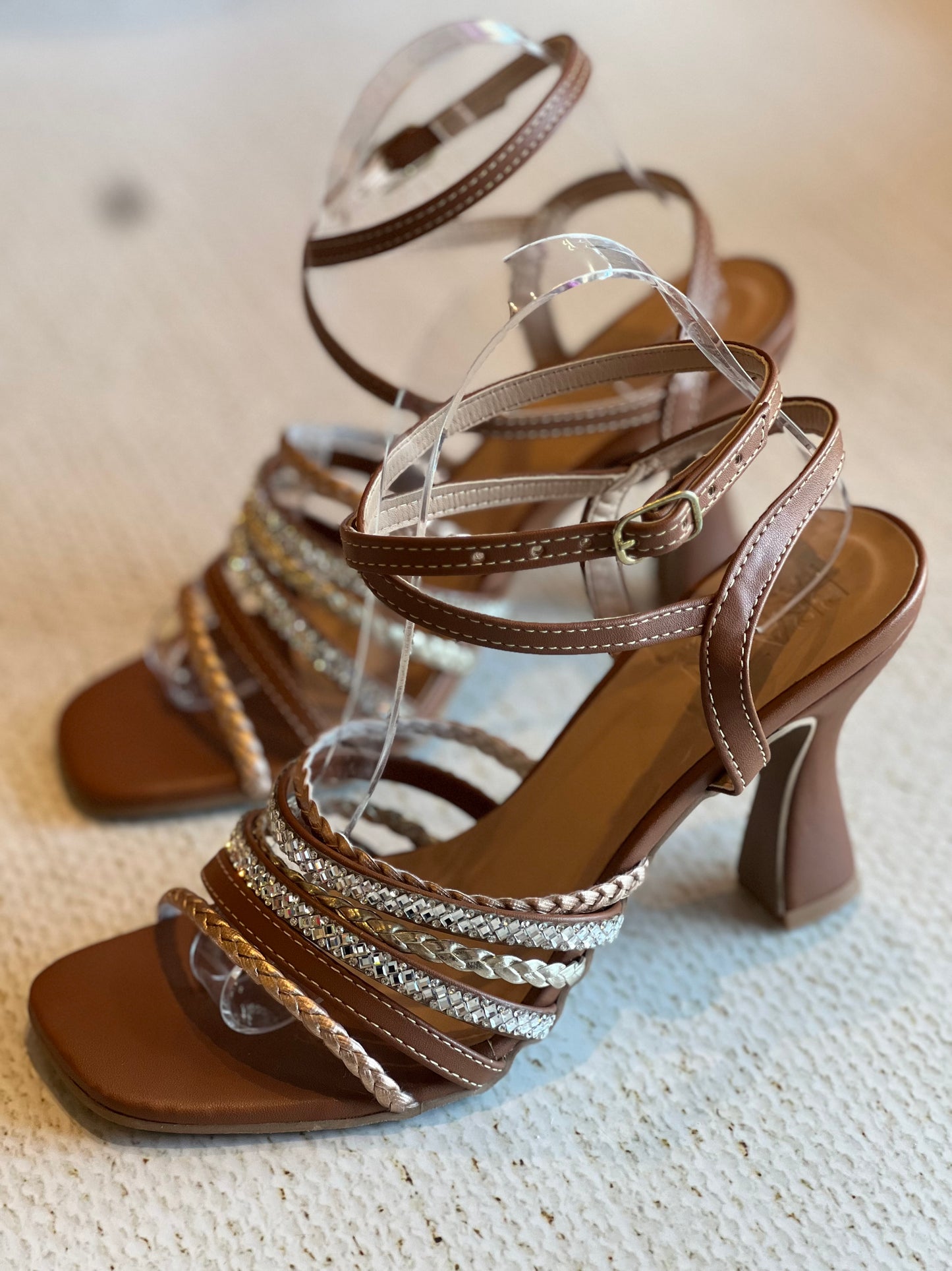 Bfb Shoes - Sandals Heels Brown