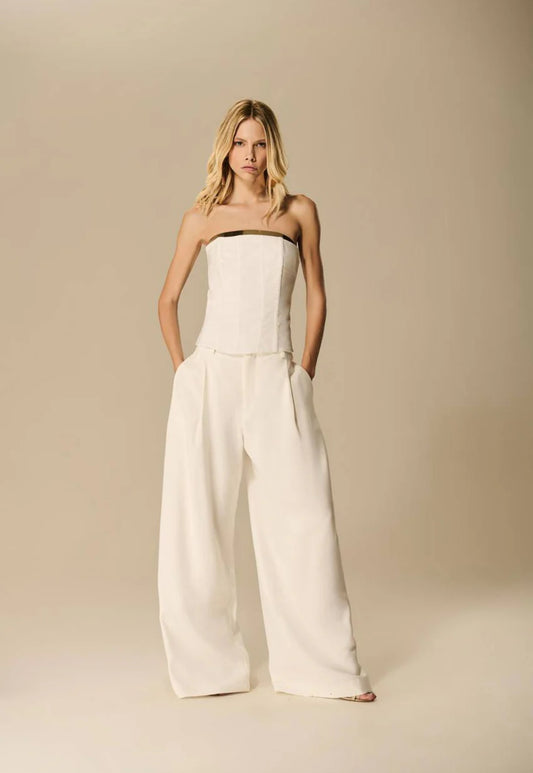 Caos - Corset Strapless Metal Pala Set