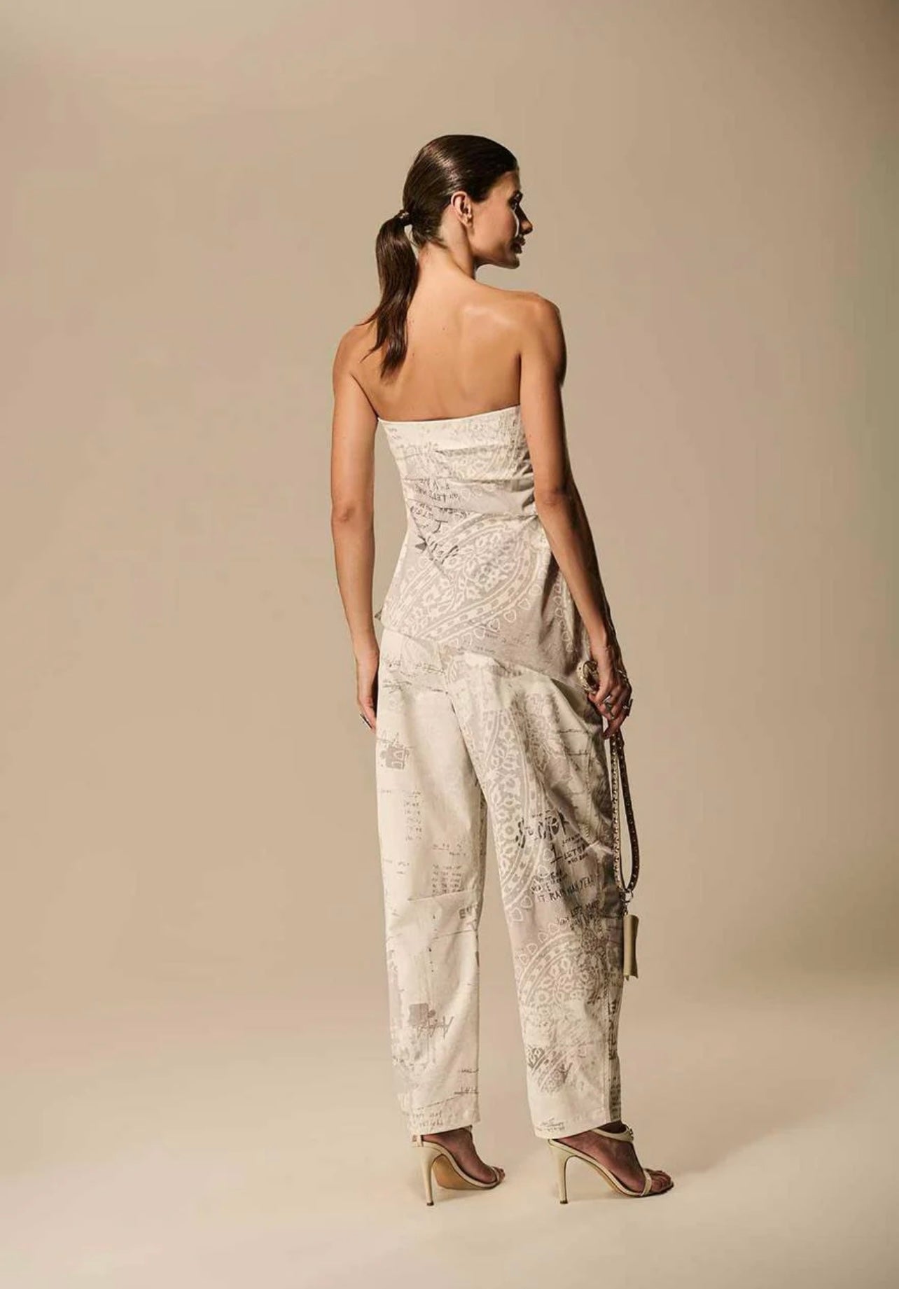 Caos - Liberte Print Blouse and Pants Set