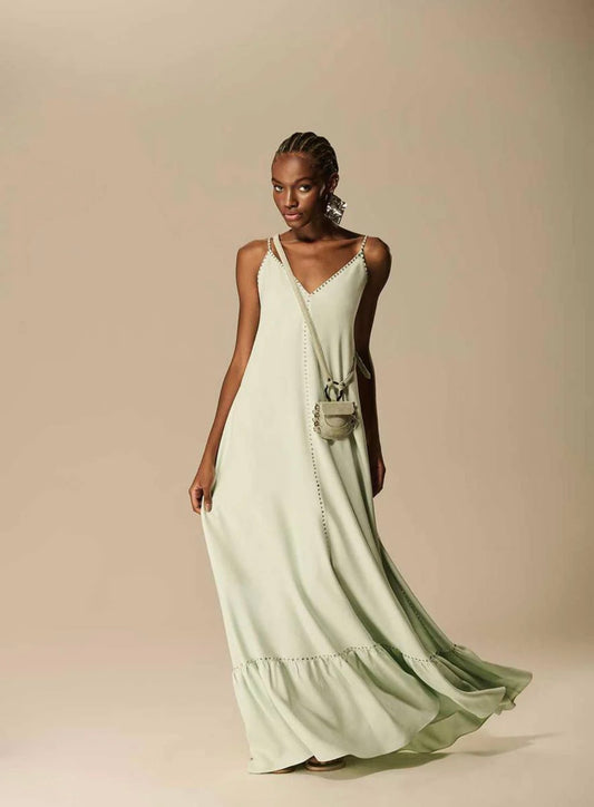 Caos - V-Neck Transfer Depth Dress