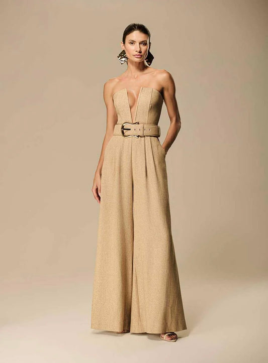 Caos - Linen Lurex Jumpsuit