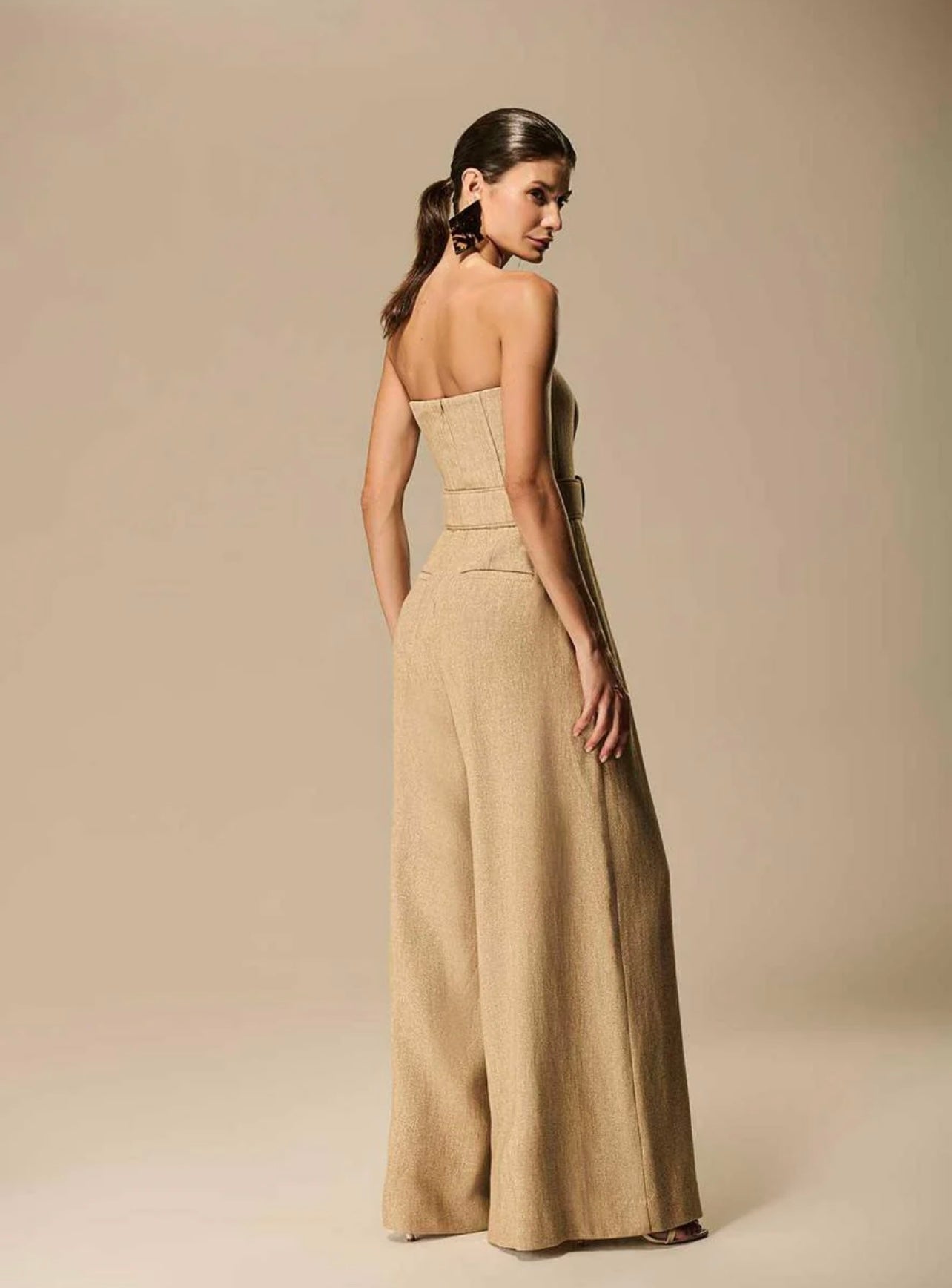Caos - Linen Lurex Jumpsuit