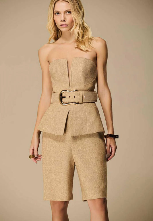 Caos - Linen Lurex Corset