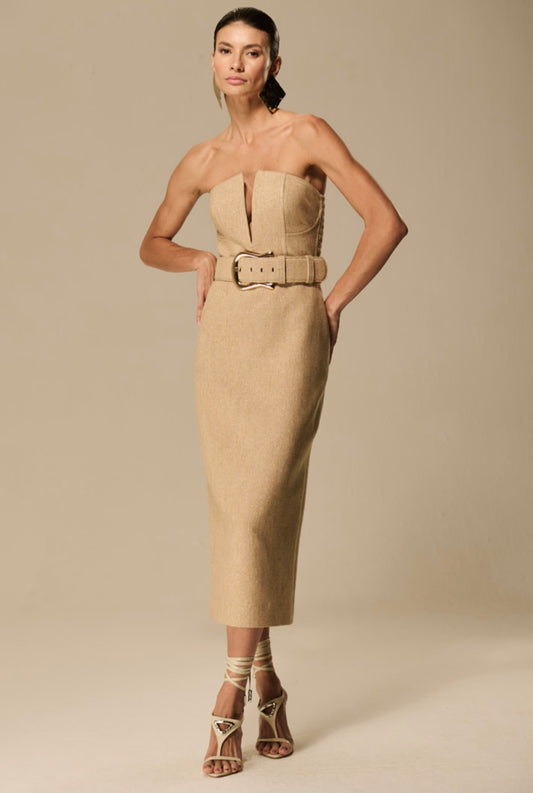 Caos - Caos - Linen Lurex Dress