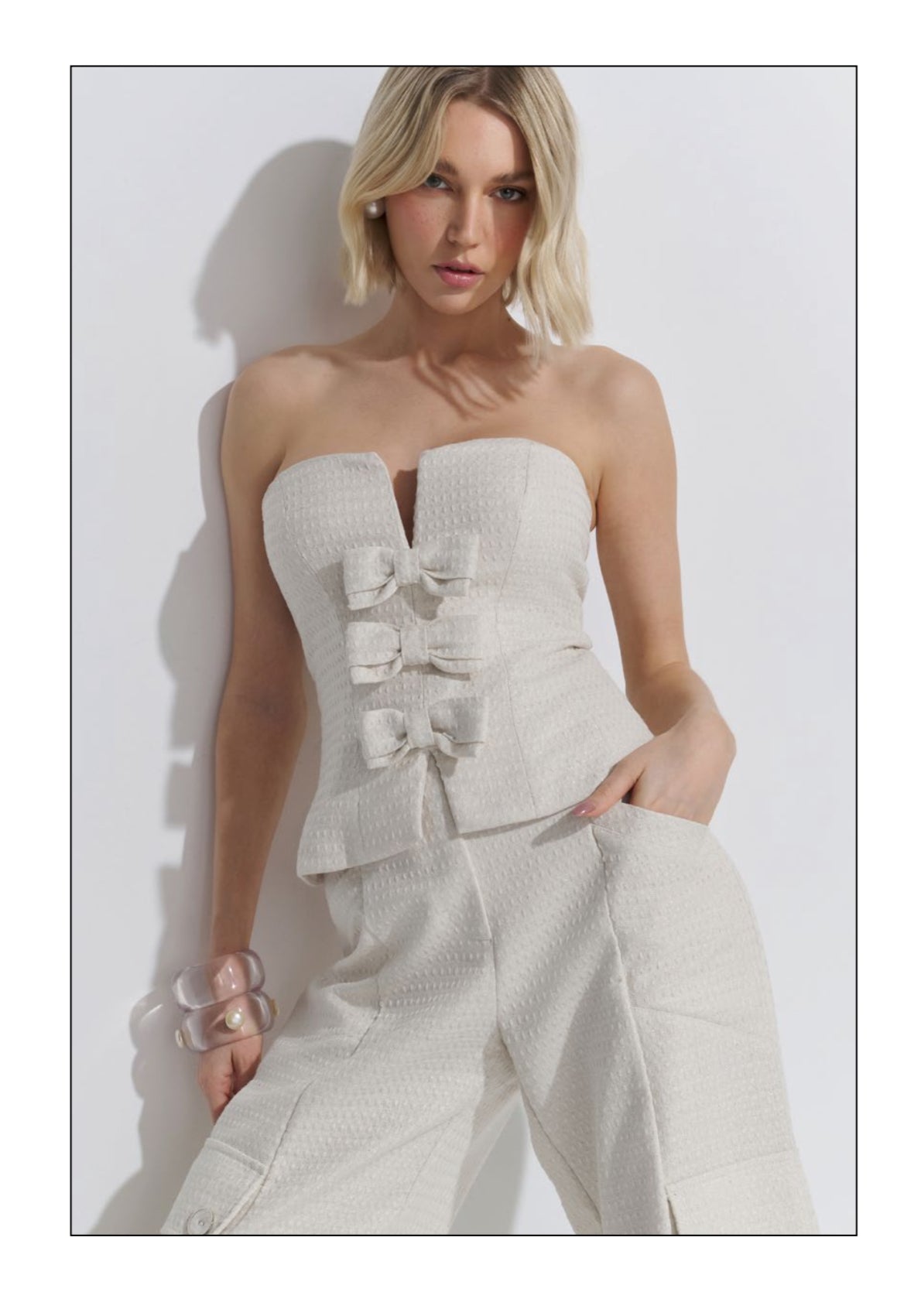 Lore - Corset Lacos Natural Linen Shine