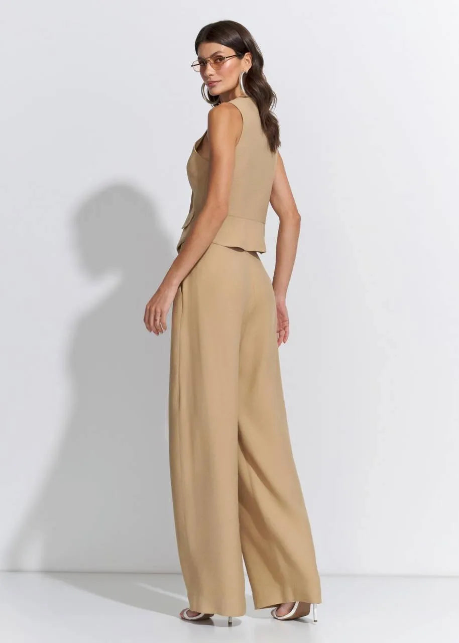 Lore - Visco Linen Vest and Pants Set