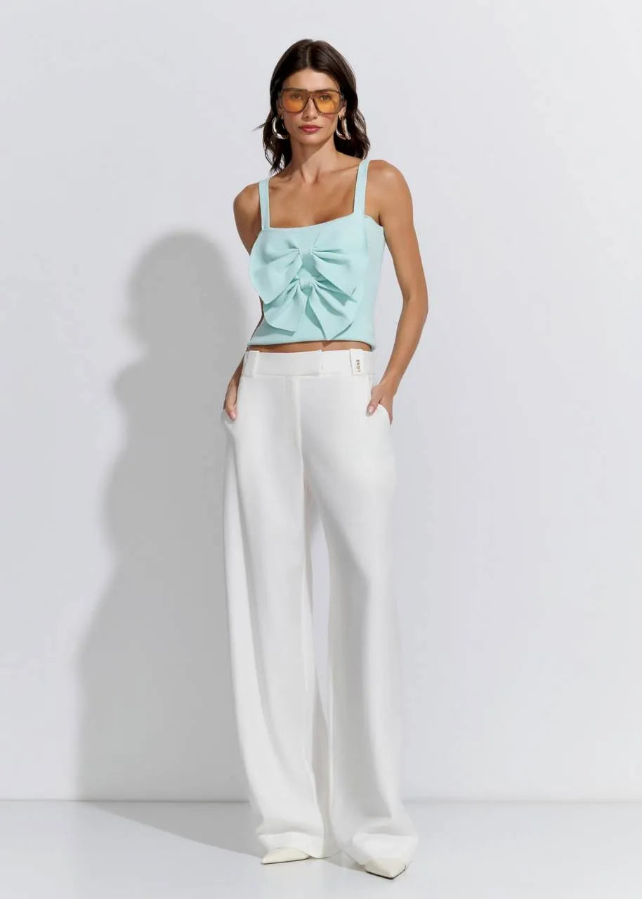 Lore - Wide Leg Visco Twill Pants