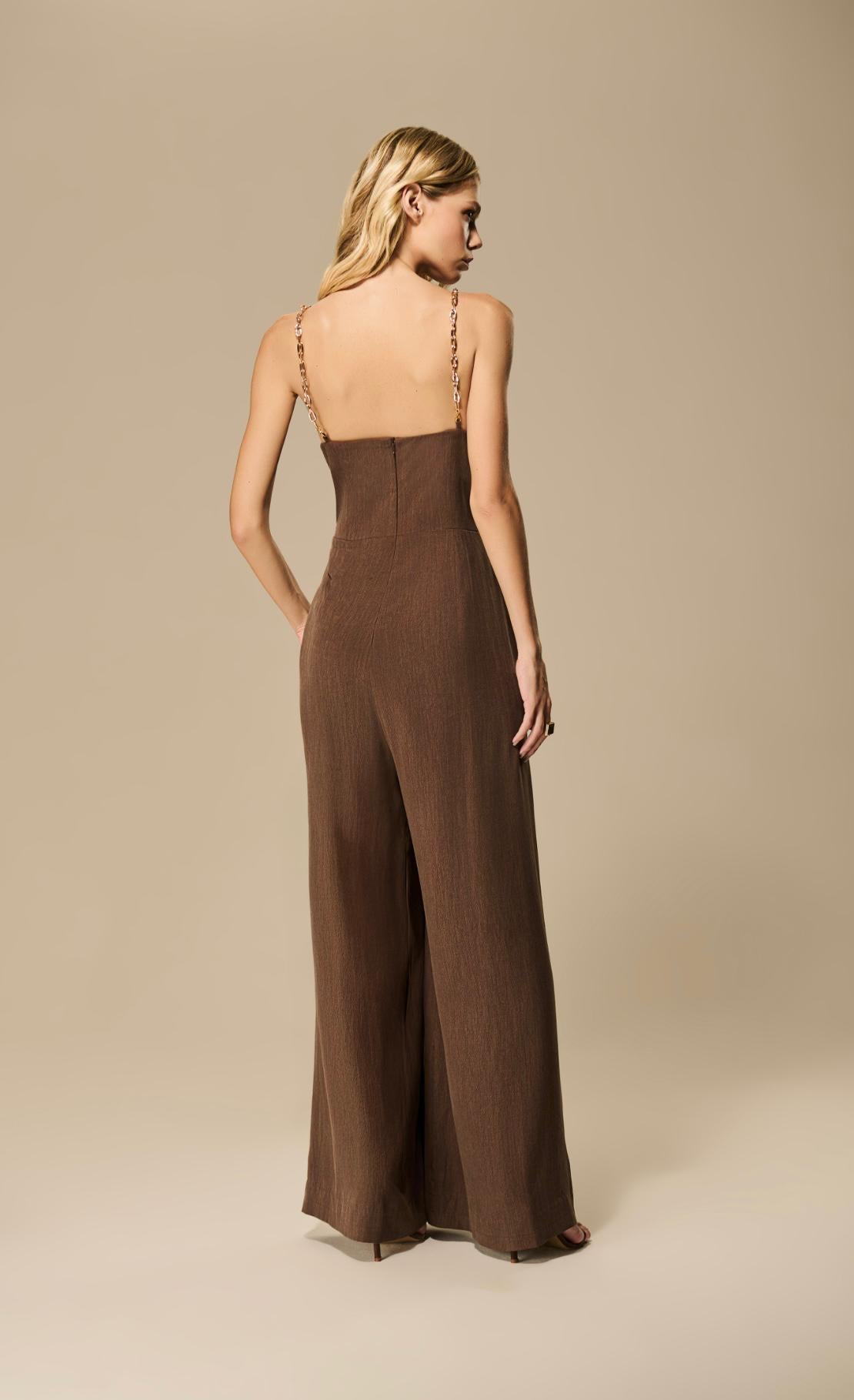 Caos - Triangle Chain Strap Jumpsuit
