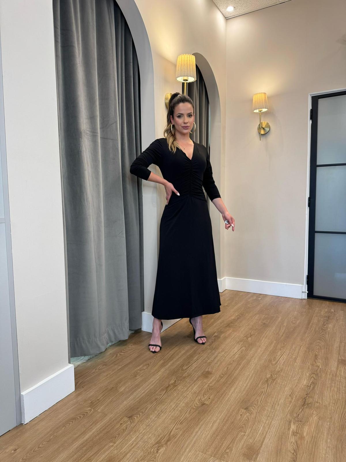 Lore - Jersey Ruched Midi Dress