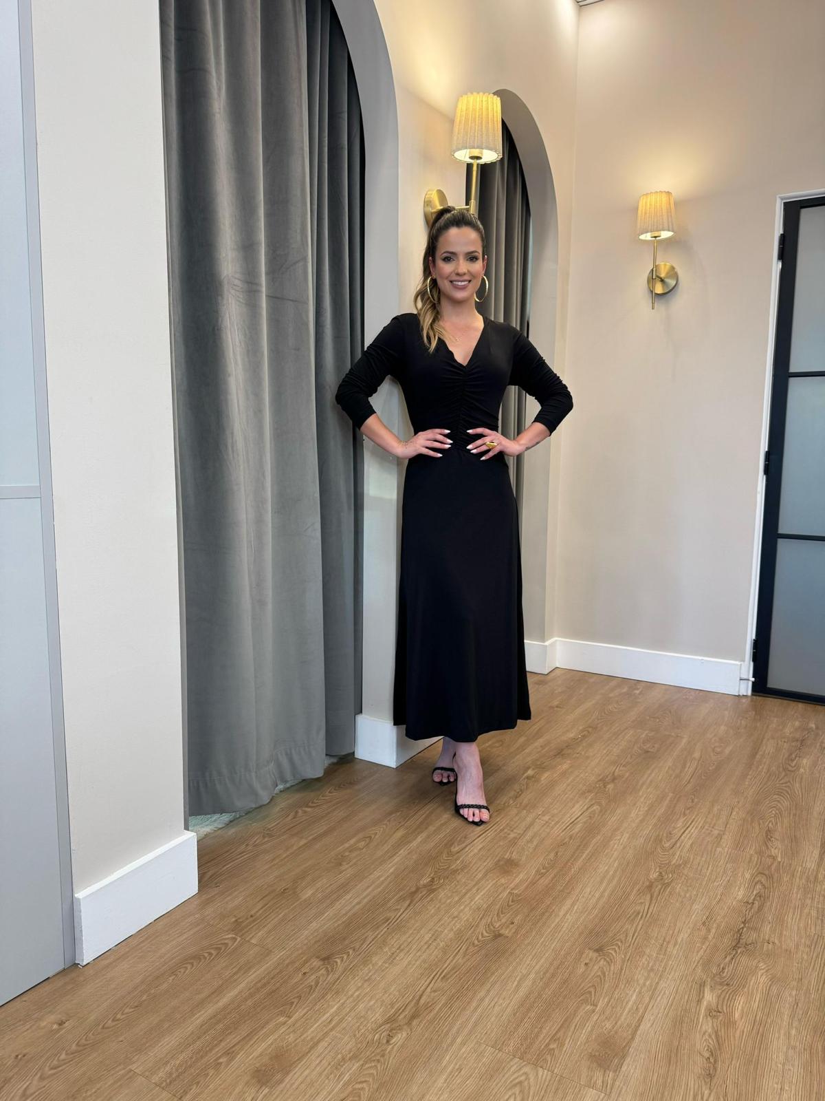 Lore - Jersey Ruched Midi Dress