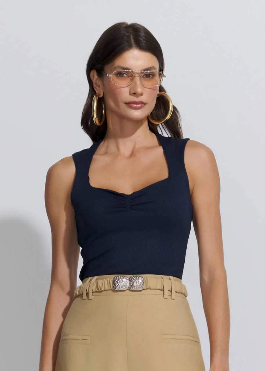 Lore - Ruffled Neckline Blouse