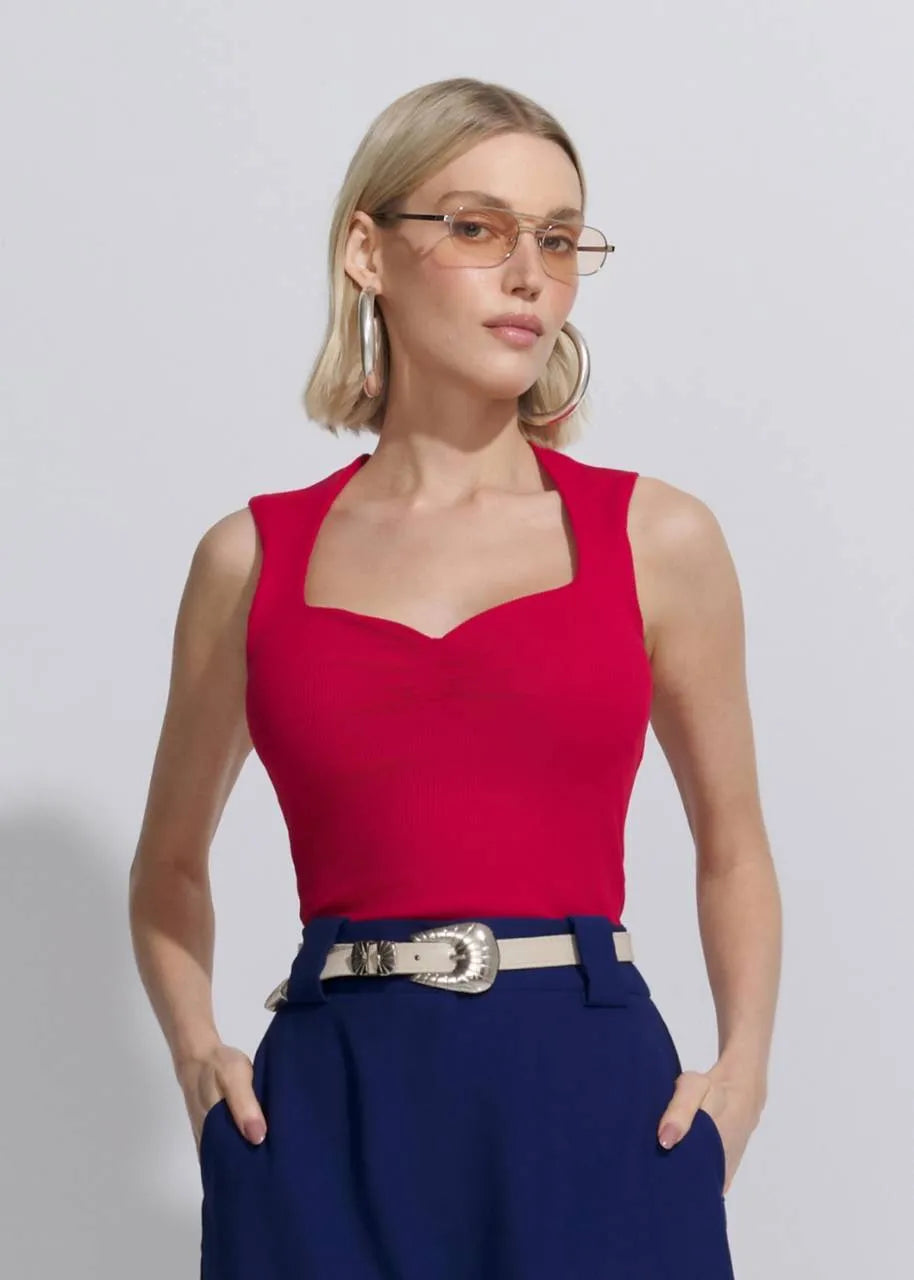 Lore - Ruffled Neckline Blouse