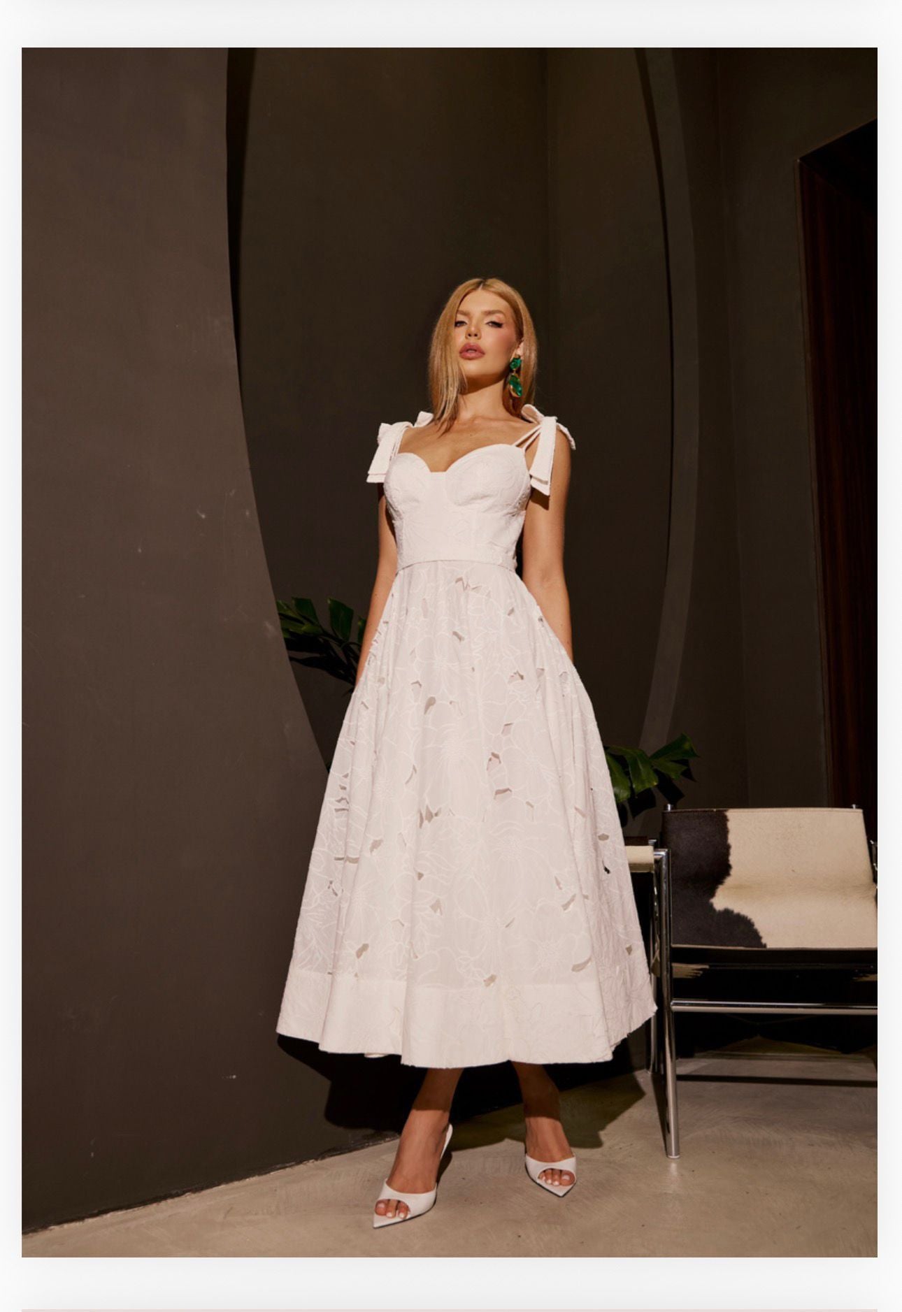 Closet Deluxe - Midi Corset Dress W/ Strap