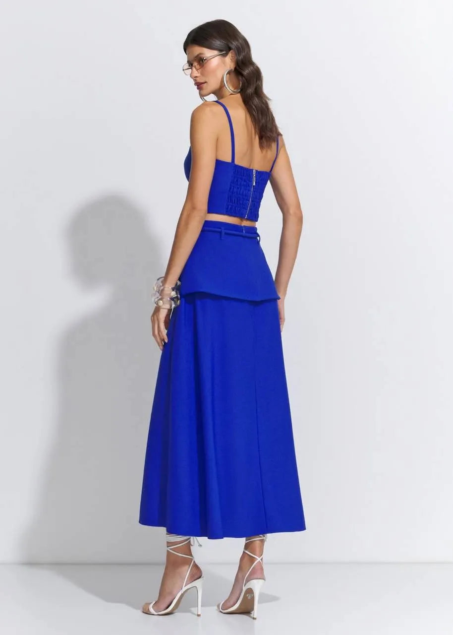 Lore - Zurich Crepe Top and Midi Skirt Set