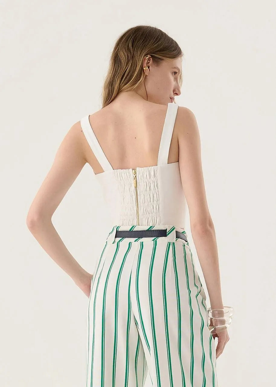 Lore - Cropped Top W/ Padded Cup Designs