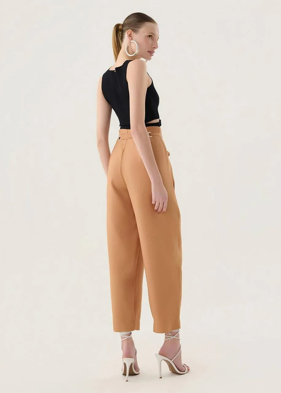 Lore - Lore - Barrel Pants with Eyelet Detail