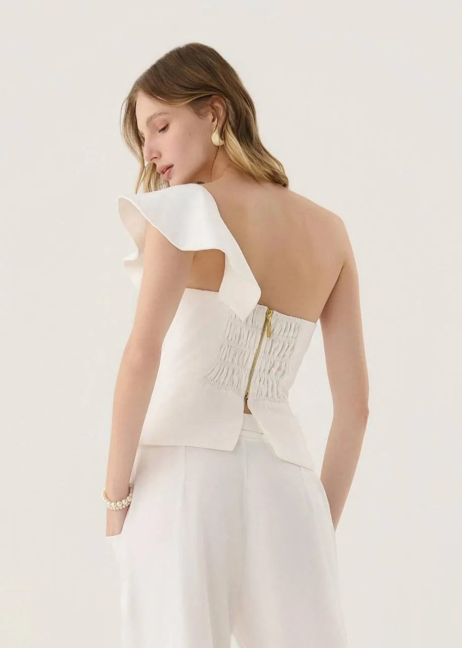 Lore - One Shoulder and Pants Set