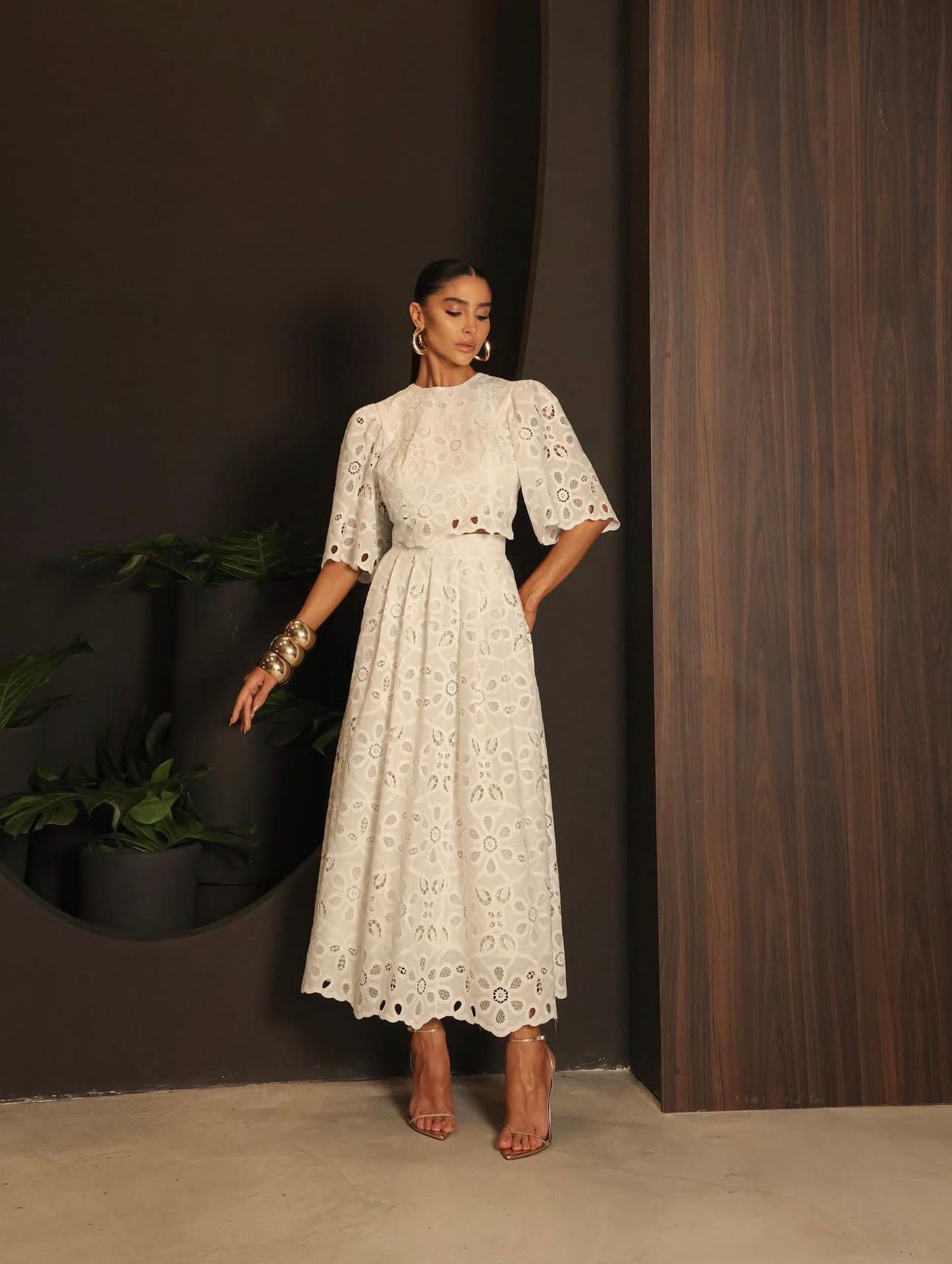 Closet Deluxe - Midi Lace Set with Top