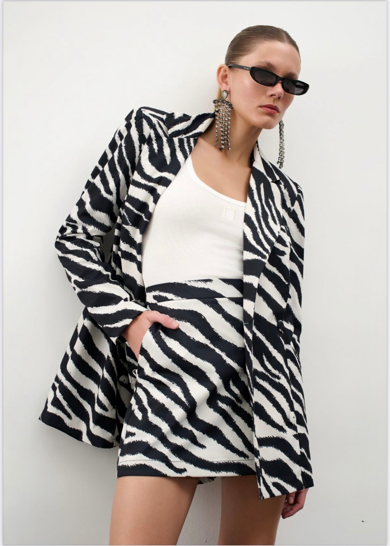 Lore - Jungle Print Maxi Blazer