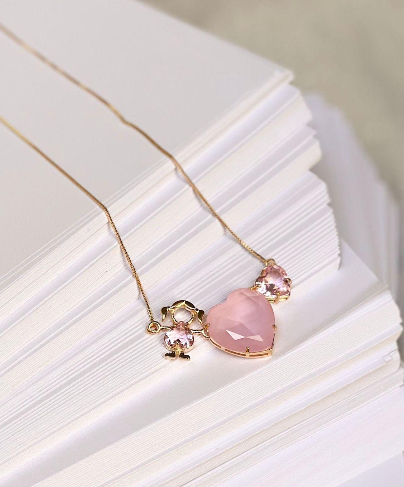 Nuria - Colorful Heart Son Necklace