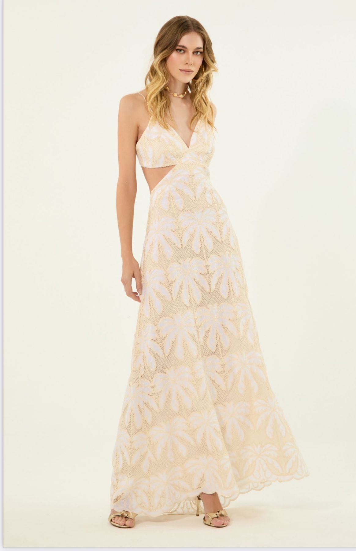 Lore - Laise Trancoso Hollow Waist Long Dress
