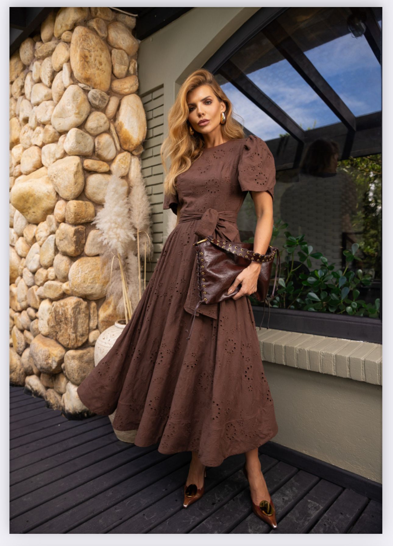 Closet Deluxe - Embroidered Lace Dress