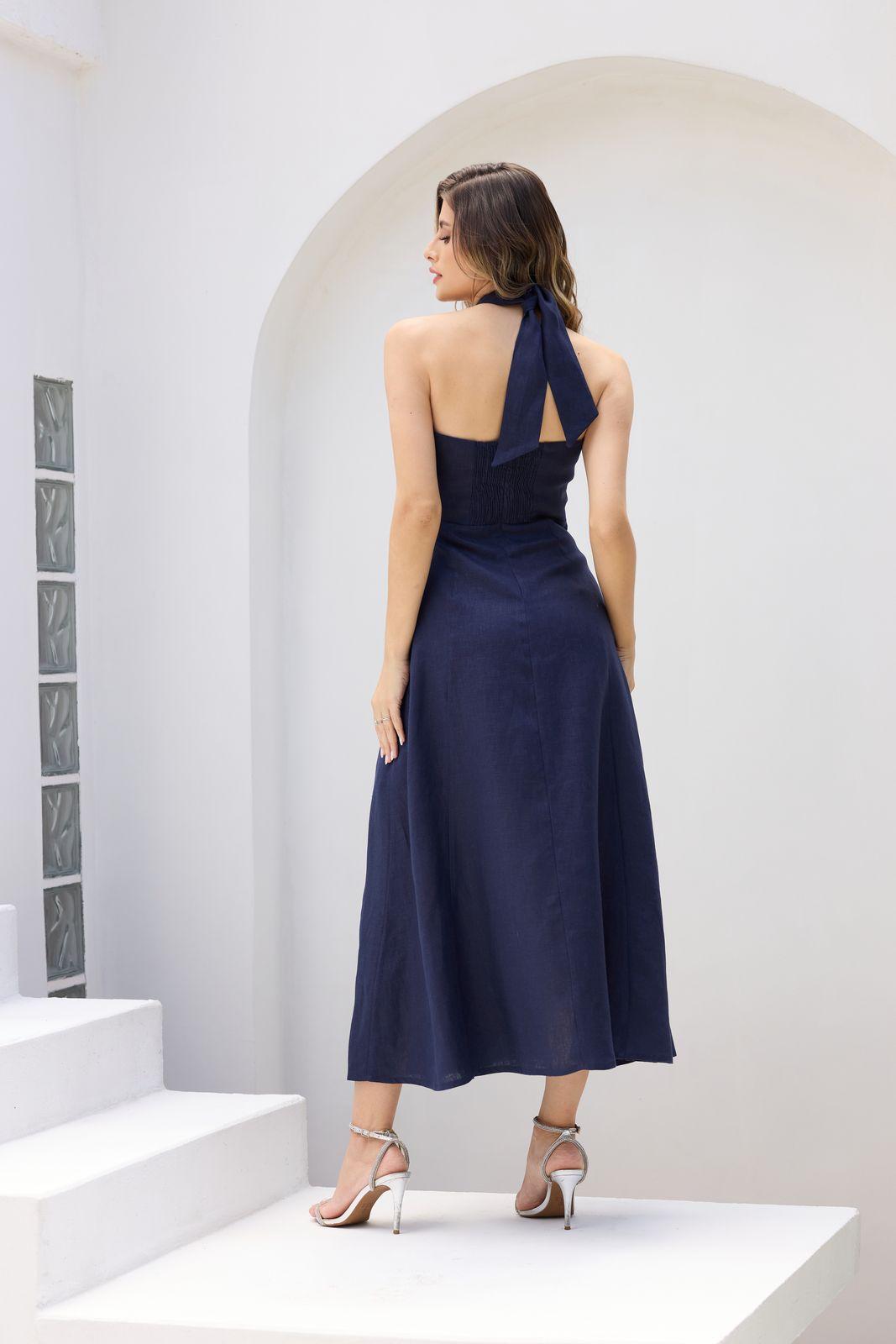 Doce Maria - Halter Midi Dress